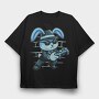 Gamer Bunny, Tricou Oversize Barbati (Unisex)