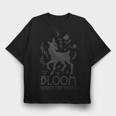 Bloom Under The Stars Reindeer Spring, Tricou Oversize Barbati (Unisex)