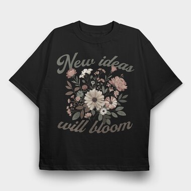 Blooming Ideas Flowers, Tricou Oversize Barbati (Unisex)