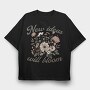 Blooming Ideas Flowers, Tricou Oversize Barbati (Unisex)