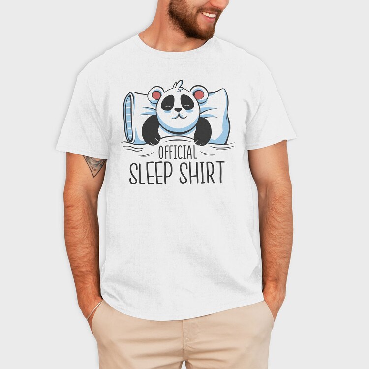 Panda Sleep, Tricou Barbati (Unisex)