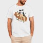 Panda Sloth Lazy, Tricou Barbati (Unisex)