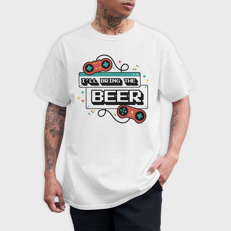 Gamers Beverage Promise Bachelorette Gaming, Tricou Barbati (Unisex)