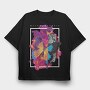 Holographic Butterfly Flying, Tricou Oversize Barbati (Unisex)