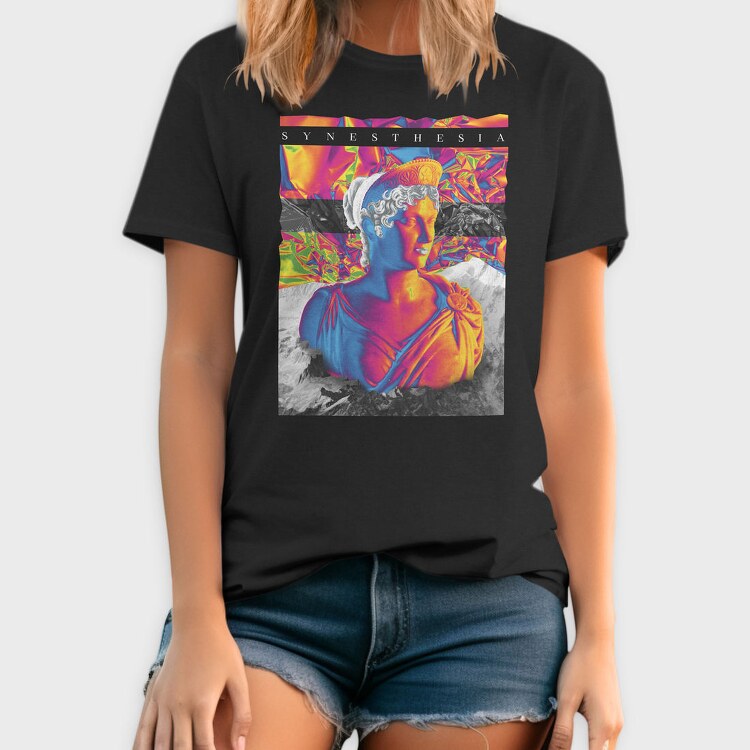 Holographic Greek Statue, Tricou Barbati (Unisex)