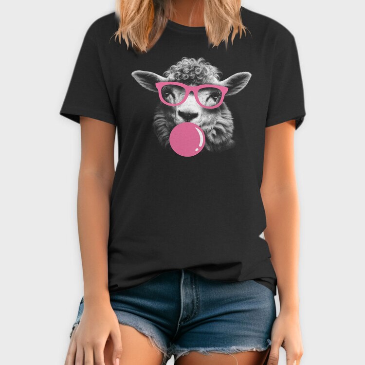 Sheep Monochrome Bubblegum, Tricou Barbati (Unisex)