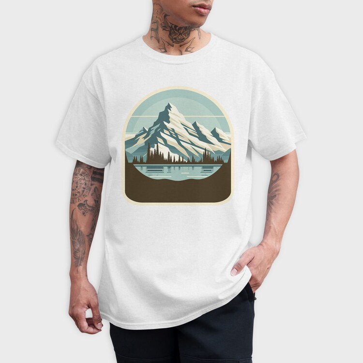 Mountain Landscape, Tricou Barbati (Unisex)