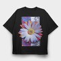 Holographic Lily Flower, Tricou Oversize Barbati (Unisex)