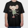 Mouse Dance Party, Tricou Oversize Barbati (Unisex)