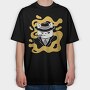 Gangster Cat, Tricou Oversize Barbati (Unisex)