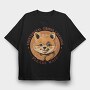 Red Panda Existential Crisis Loading, Tricou Oversize Barbati (Unisex)