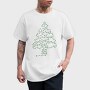 Christmas Tree Made Of Lights, Tricou Barbati (Unisex)