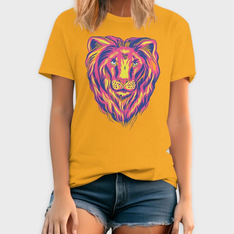 Colorful Lion, Tricou Barbati (Unisex)