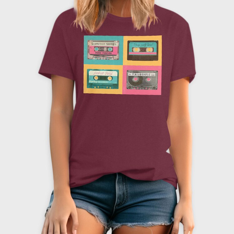 Pastel Cassettes, Tricou Barbati (Unisex)
