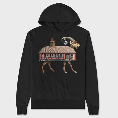 House Animal Goat, Hanorac Oversize Barbati (Unisex)