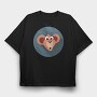 Mousey Smile, Tricou Oversize Barbati (Unisex)