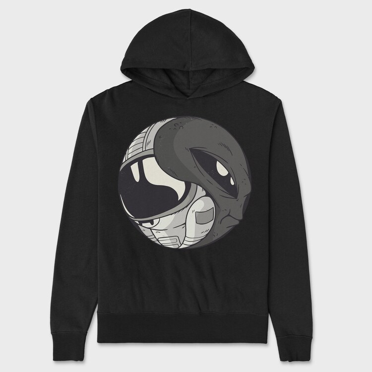 Space Yin & Yang, Hanorac Oversize Barbati (Unisex)