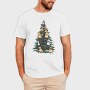 Christmas Tree With Dogs Realistic, Tricou Barbati (Unisex)