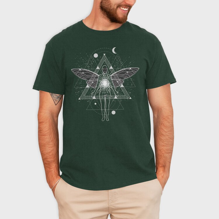 Geometric Astral Trip, Tricou Barbati (Unisex)
