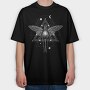 Geometric Astral Trip, Tricou Oversize Barbati (Unisex)