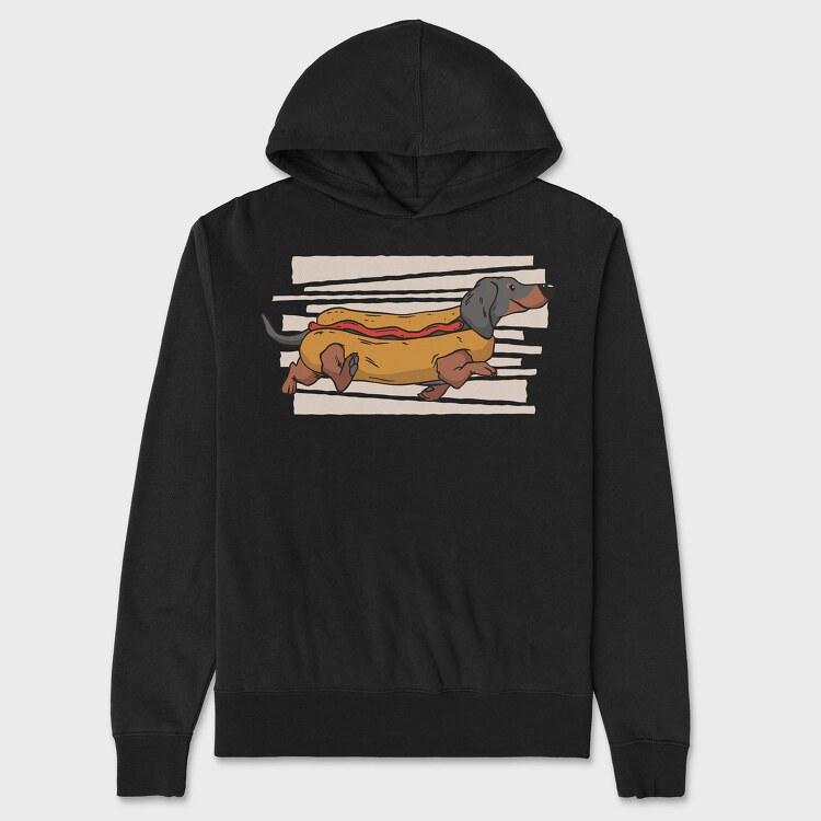 Hot Dog, Hanorac Oversize Barbati (Unisex)