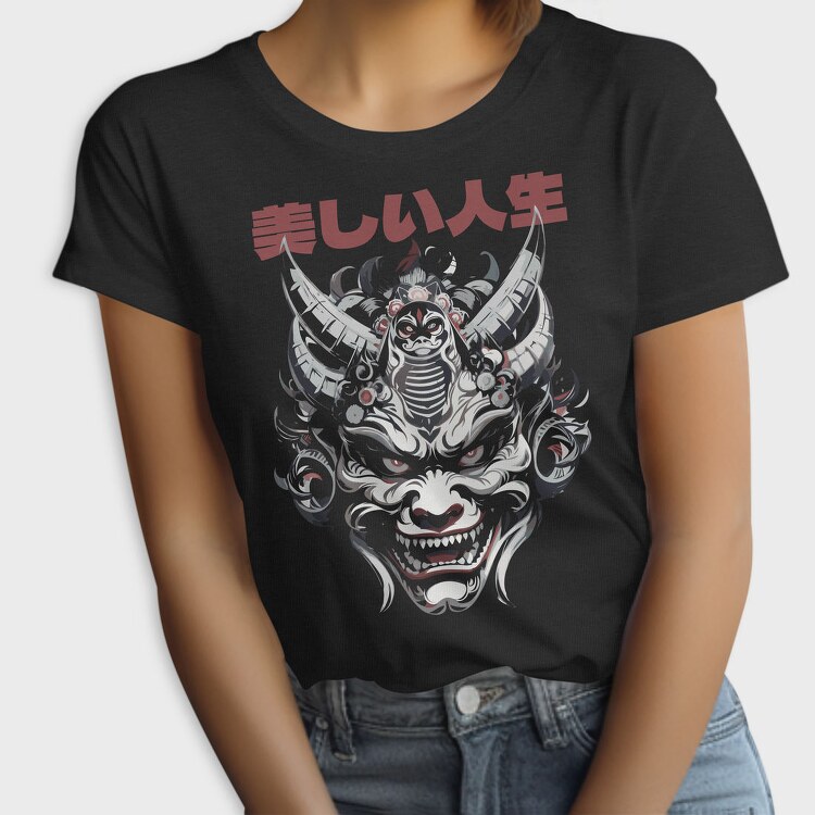 Japanese Oni Mask, Tricou Femei