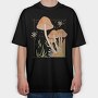 Mushroom Garden Fungi Cottage Core, Tricou Oversize Barbati (Unisex)