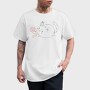 Chubby Cat With Yarn, Tricou Barbati (Unisex)