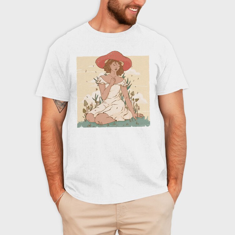 Mushroom Lady, Tricou Barbati (Unisex)