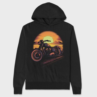 Hanorac Barbati (Unisex), Motorcycle Sunset