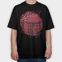 Japanese Temple Arch Ink With Tree, Tricou Oversize Barbati (Unisex)
