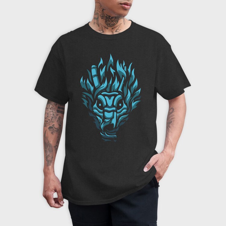 Dark Creature Demon Face Darkness, Tricou Barbati (Unisex)