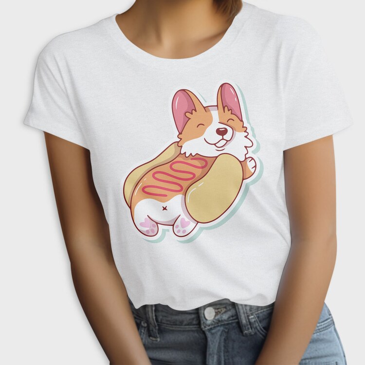 Hotdog Corgi, Tricou Femei