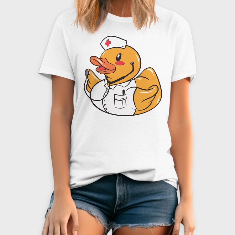 Rubber Duck Nurse, Tricou Barbati (Unisex)