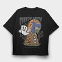 Retro Ghost Halloween Creepy Crew, Tricou Oversize Barbati (Unisex)