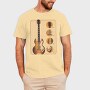Classic Guitar Illustration, Tricou Barbati (Unisex)