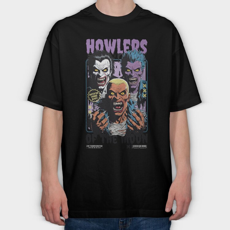 Howlers Of The Moon, Tricou Oversize Barbati (Unisex)
