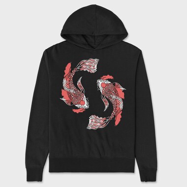 Hanorac Barbati (Unisex), Fish Koi