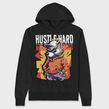 Hustle Hard, Hanorac Oversize Barbati (Unisex)