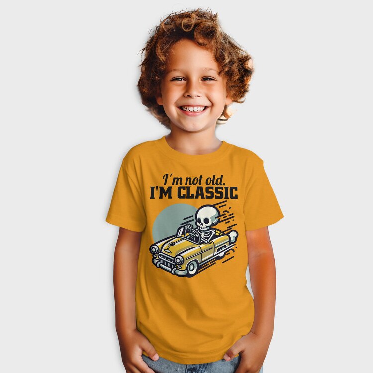 Classic Skeleton Car, Tricou Copii
