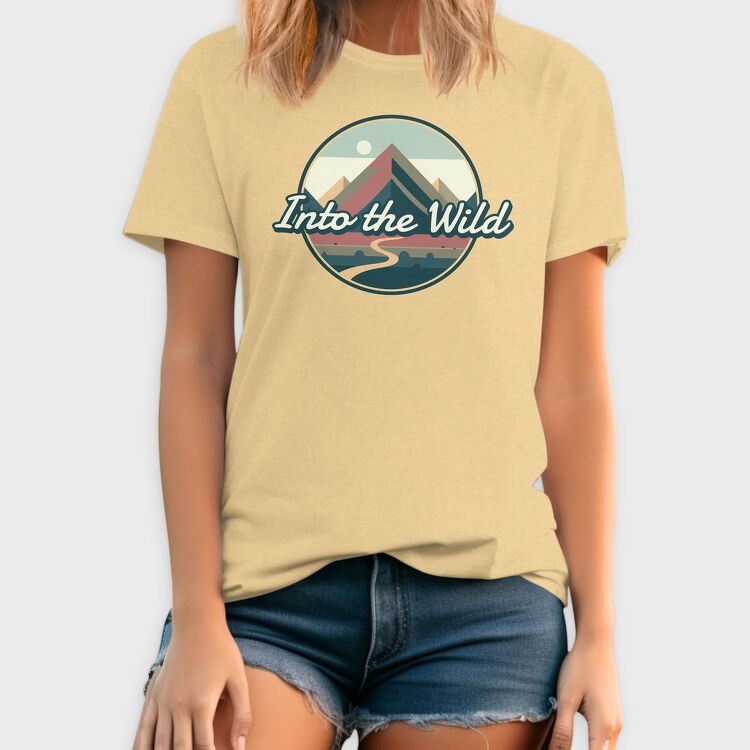 Retro Minimalist Vintage Landscape, Tricou Barbati (Unisex)