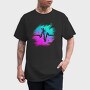 Retro Neon Glitch Logo, Tricou Barbati (Unisex)