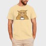 Angry Coffee Cat Grumpy, Tricou Barbati (Unisex)
