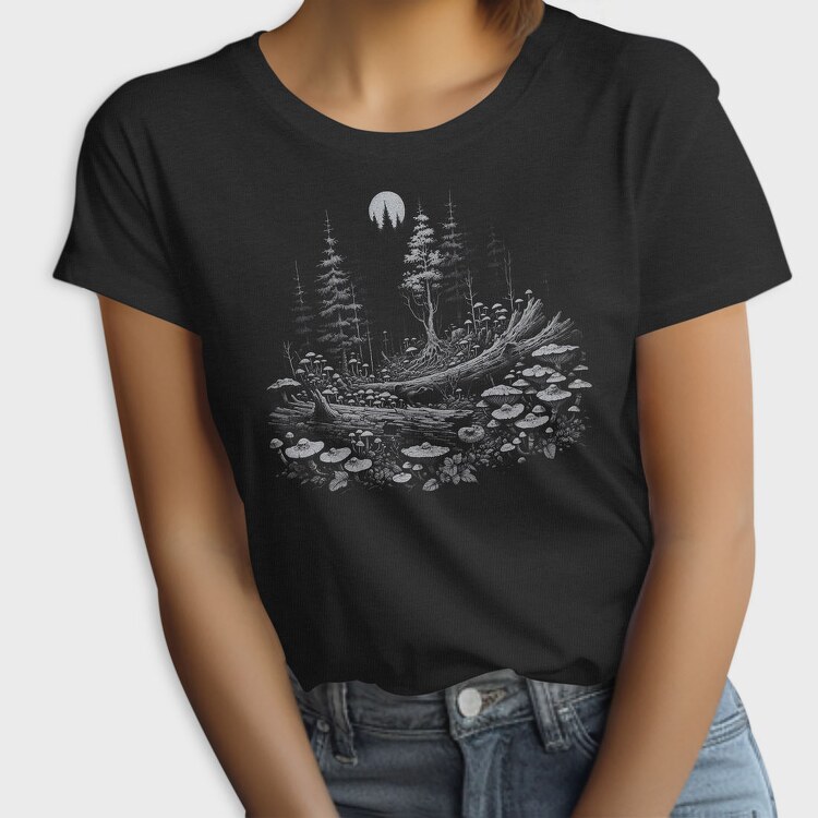 Dark Enchanted Mystical Forest, Tricou Femei