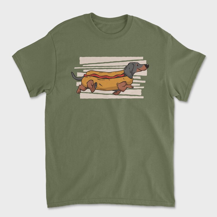 Hot Dog, Tricou Barbati (Unisex)