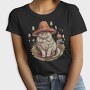 Mushroom Cat Hat, Tricou Femei