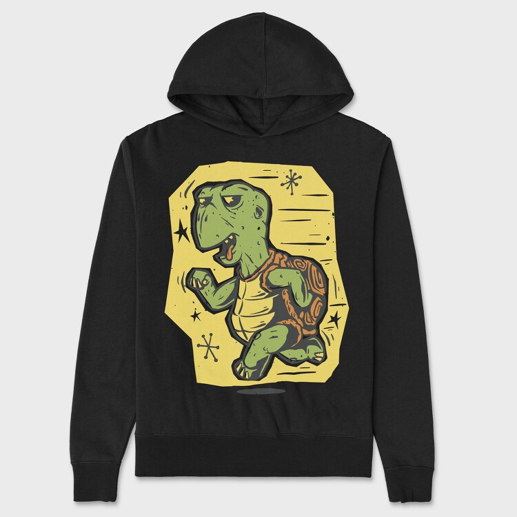 Running Turtle, Hanorac Oversize Barbati (Unisex)