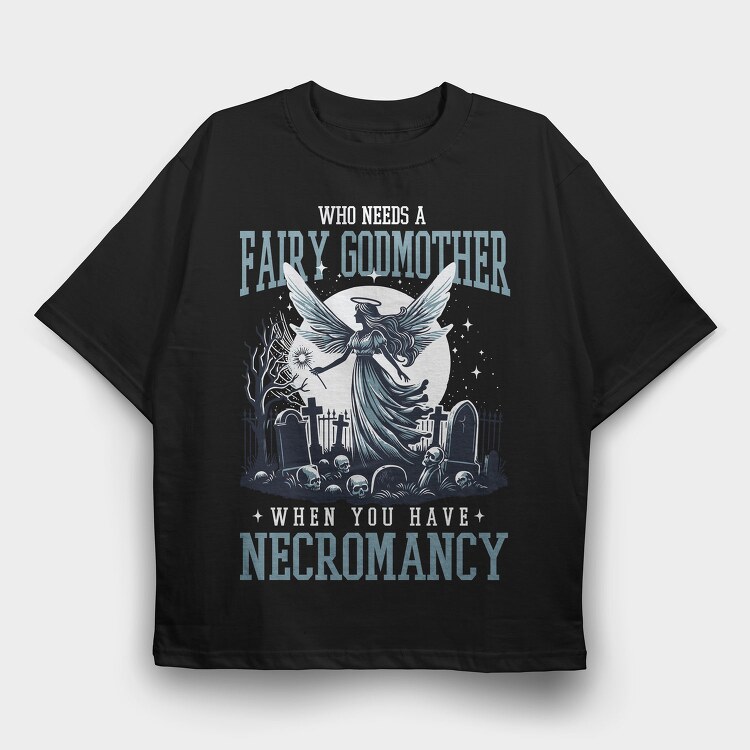 Dark Fairy Necromancy, Tricou Oversize Barbati (Unisex)