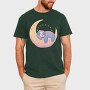 Sloth On Moon, Tricou Barbati (Unisex)