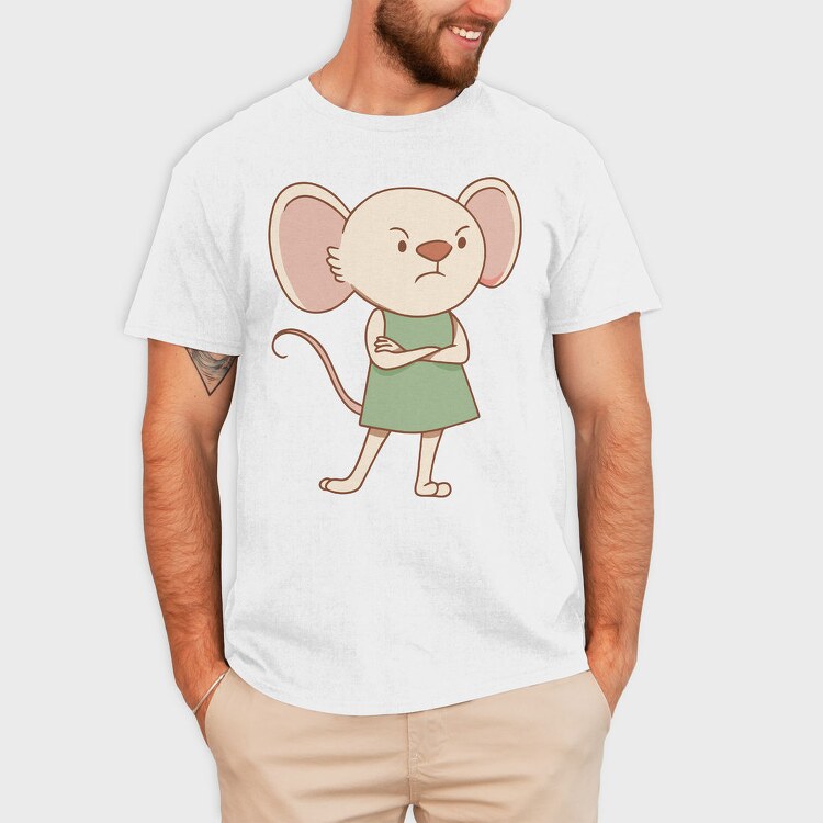 Angry Mouse Dress, Tricou Barbati (Unisex)